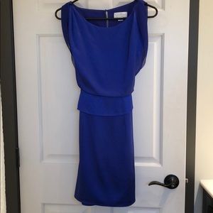 jessica simpson sleeveless blue dress